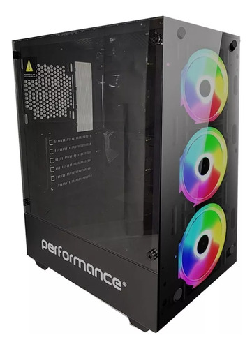 Gabinete Pc Gamer Performance 80-12 3 Cooler Rgb Atx