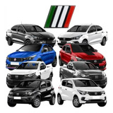 Emblema Frente Parachoque Bandeira Adesivo Fiat Mobi 2021