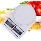 Balanza Pesa Digital Para Cocina Comercio 1g A 10kg / 227003 Capacidad Máxima 10 G Color Blanco