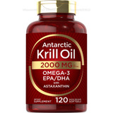 Carlyle Aceite De Krill Oil 2000mg 120caps - Omega 3 Dha Epa Sabor Sin Sabor
