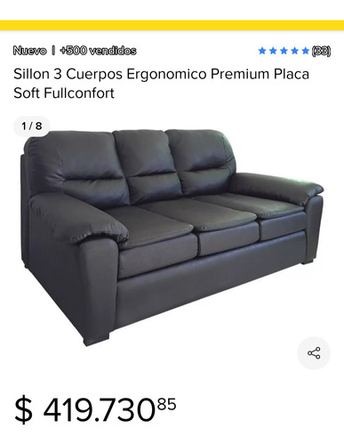 Fullconfort Sillón Ergonómico. 3 Cuepos Natural Extracómodo!