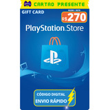 Gift Card Playstation Cartao Psn Br R$ 270 Reais