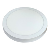 Panel Plafon Led 24w Aplicar Redondo Blanco Neutro