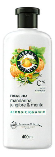  Acondicionador Herbal Essences Frescura Mandarina, Jengibre & Menta 400ml