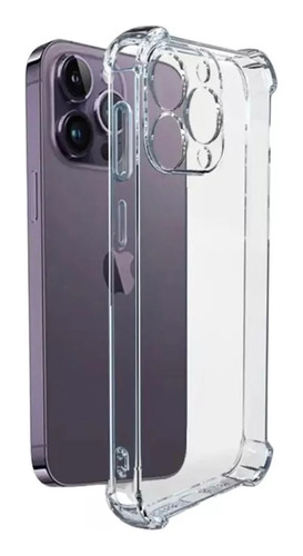 Funda Antigolpes Transparente Para iPhone  + Vidrio Full 9d