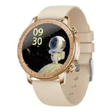 Reloj Smart Watch Smartband Inteligente Smatrtwach Digital Caja Dorado Malla Dorado Bisel Dorado Diseño De La Malla Liso