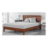 Base Stephen De Madera Matrimonial Nogal Mueble Cama