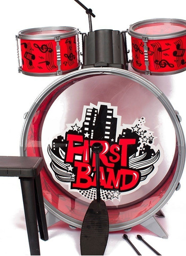 Bateria Musical P/ Niños Faydi First Band Musica Juguete