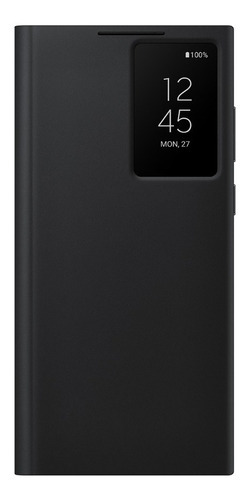 Carcasa S-view Flip Cover Para Galaxy S22 Ultra Color Negro