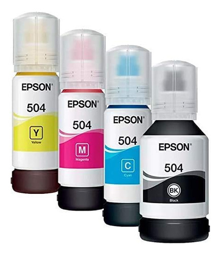 Epson 4 Pack Cartuchos Tinta T504 Color Cyan, Amarillo, Mage