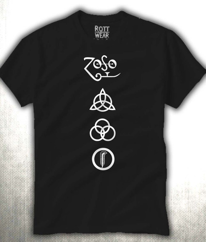 Led Zeppelin Symbol H Rock T-shirt Playera Rott Wear Envío