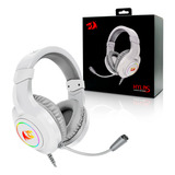 Fone De Ouvido Headset Gamer Hylas Rgb C/ Adap P2/usb Branco