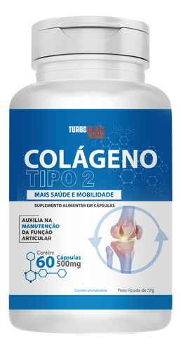 Colágeno Tipo 2 Não Desnaturado Não Hidrolisado 500 Mg