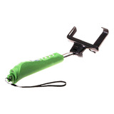 Bastão De Mão Retrátil Self Monopod Bluetooth Embutido Verde