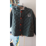 Campera Niño Matelaseada Con Polar Cierrey Botonestalle 4ano