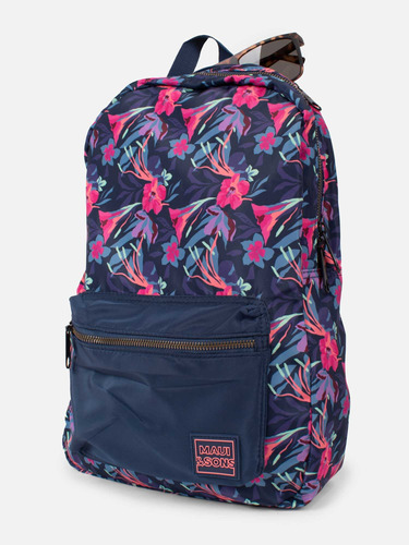 Mochila Full Print Maui And Sons Mujer Escolar