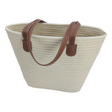 Bolsa Tejida Elegante, Portátil, De Gran Capacidad, Playa [u