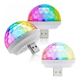 3 Luz Led Rgb Audiorítmica Bola Boliche Dj Usb Y P Celular  