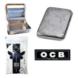 Kit Armador Automatico Papel Ocb Filtro Cigarrera Metal