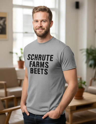 Playera The Office Dwight Schrute Farms Beets Hombre Dunder