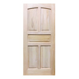 Puerta 100% Sólida Madera Caoba Alternativa 91.4x213cm 5-tab