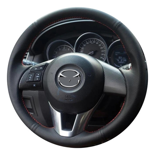Cubre Volante Funda Para Mazda 3 2 6 Cx3 5 9 2015-17 Piel 