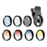 Lente Para Smartphone Con Filtros Nd Blue Orange Y Cpl 37 Mm