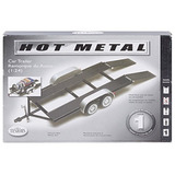1/24 Tandem Car Trailer Plastic Model Kit With Metal Body