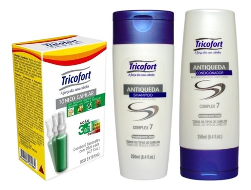 Tricofort Antiqueda - Shampoo, Condicionador E 6 Tônicos