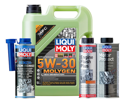 Set 4 Pzas 5w30 Motor Protect Pro-line Liqui Moly C/ Regalo