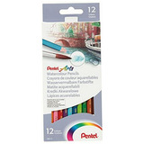 Lapices De Colores Acuareleables 2 En 1 Pentel 12