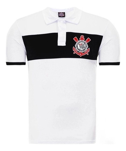 Camisa Masculina Polo Corinthians 100% Poliester