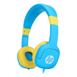 Audífonos Para Niños Hp Modelo Dhh-1600 Celeste/amarillo