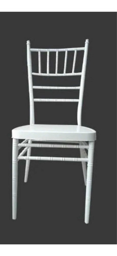 Silla Chiavari Blanca Usada Con Cojin