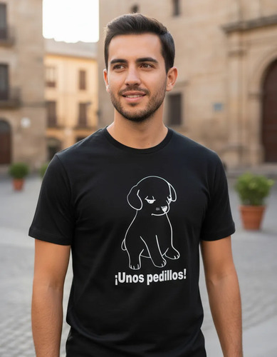 Playera Hombre Perrito Unos Pedillos Meme Groseria Fuertem3