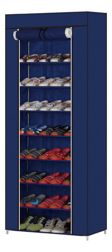 Organizador Zapatera Decoteam 8 Pisos Calidad Superior Azul