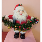 Figura Navideña Santa Claus Con Luz   Talla   36 Cm.