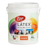 Latex Lavable Interior Exterior 4 Litros Colores Color Naranja Mandarina