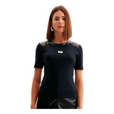 Blusa Easy Lança Perfume Slim Ou24 Preto Feminino