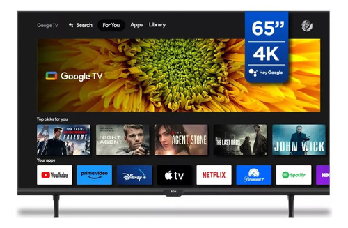 Smart Tv Led 4k De 65 Pulgadas Bgh Google Tv B6523us6g Cts