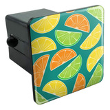 Citrus Lemon Lime Orange Slices Pattern Tow Trailer Hitch Co