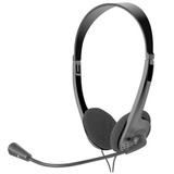 Audifonos Xtech Con Microfono 3.5mm Ajustable Negro Xts-220