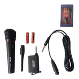 Microfono Profesional Inalambrico O Cableado Karaoke Wm-308