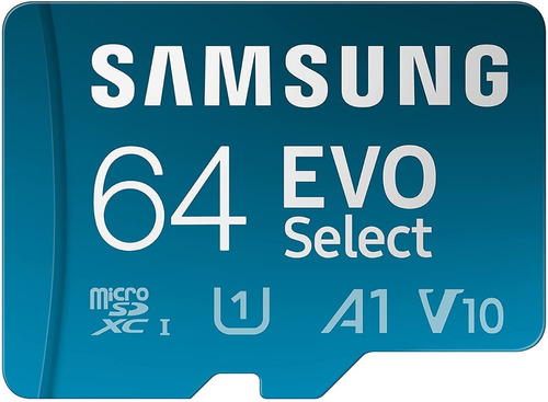 Samsung Evo Select 64gb C10 U1 Fhd A1 V10 130mb/s+ Adaptador