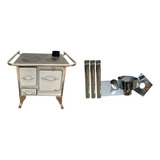 Cocina A Leña 3 Qm. Enlozada  65x46/ Incluye Kit Instalacion