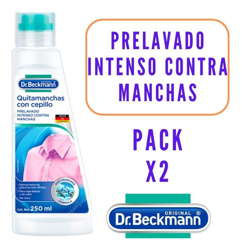 Dr. Beckmann Quitamanchas Prelavado Con Cepillo - Pack X2