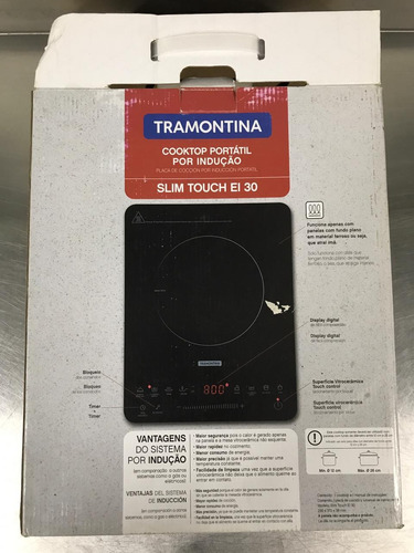 Estufa De Inducción Portátil Táctil 127 V Tramontina