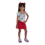 Saia Infantil Liso Clochard Blogueirinha Mini Diva Festa