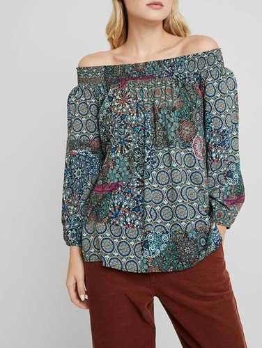 Blusa Nueva Desigual M Estampada Maritsa