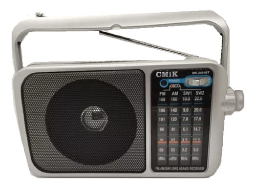 Radio Multibandas Am Fm Sw Grande Portatil  Recargable Usb 